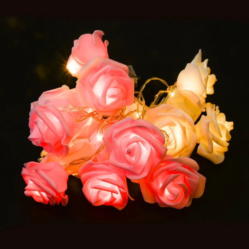 Valentine's Wedding Party Flower Rose LED String Lights