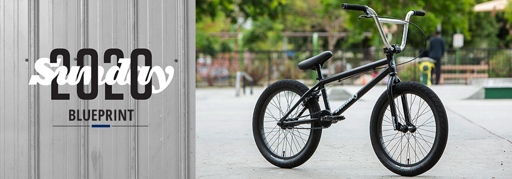 Sunday 2020 Blueprint 20.5-inch TT BMX Bike - Black and Chrome