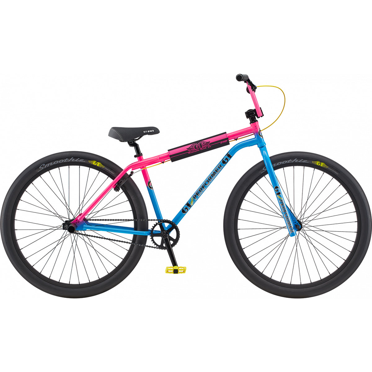 blue and pink bmx bike