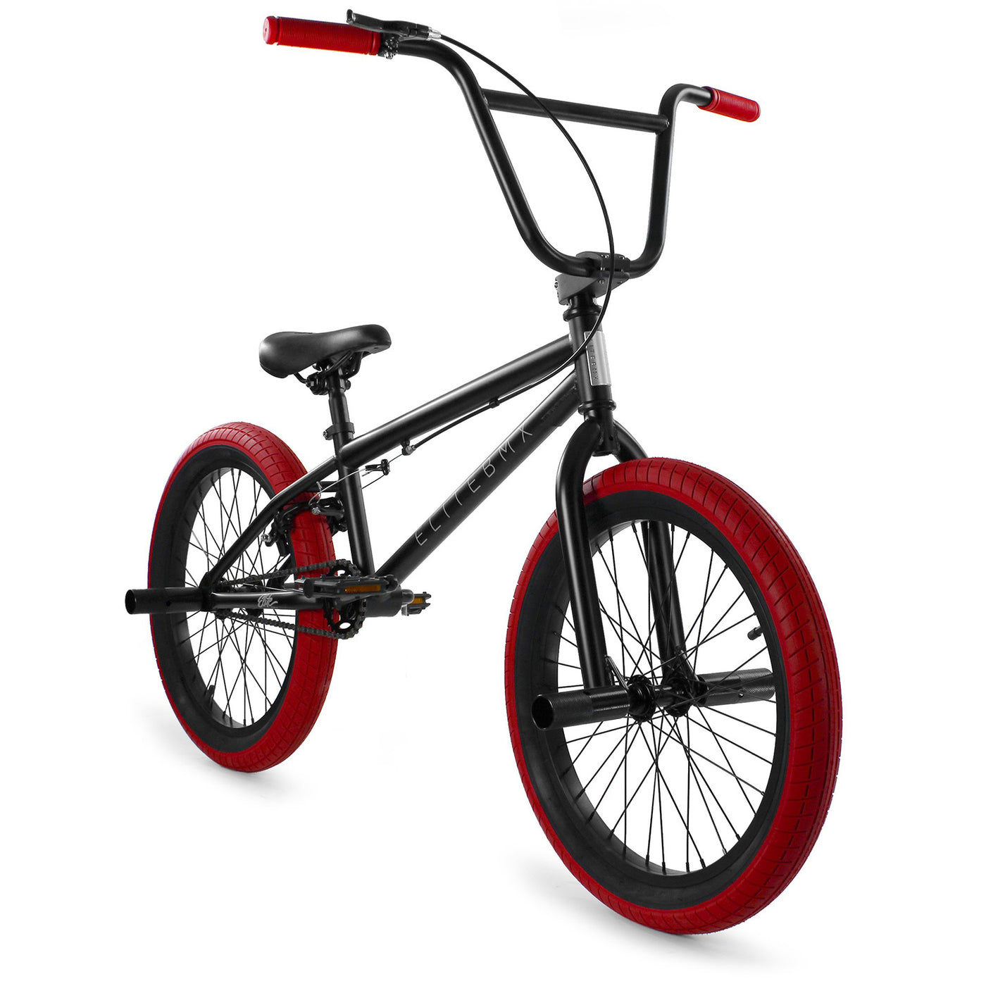 Elite BMX Stealth 20 inch TT BMX Freestyle BikeBlack/Red — J&R