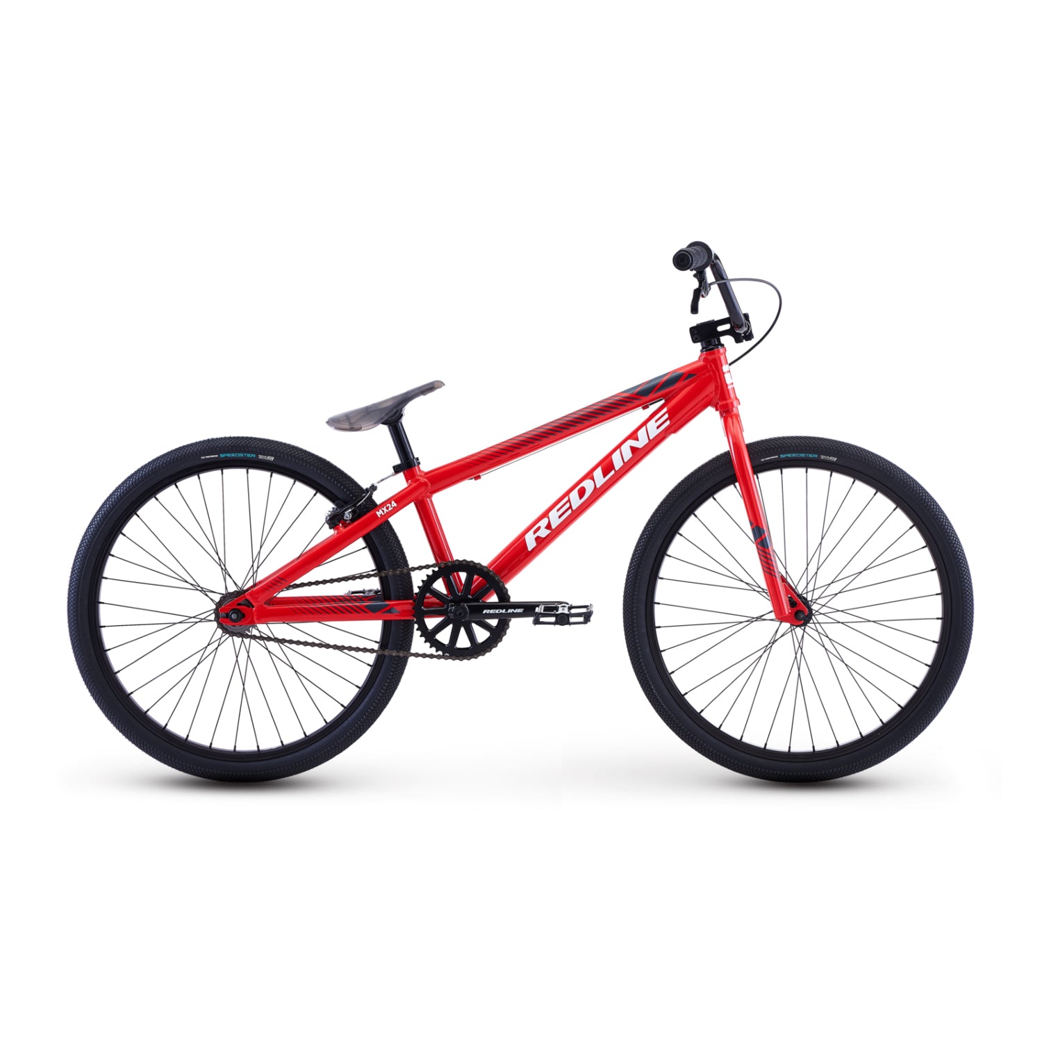 Redline MX 24 Cruiser 24 inch BMX Race Bike Bright Red Gloss