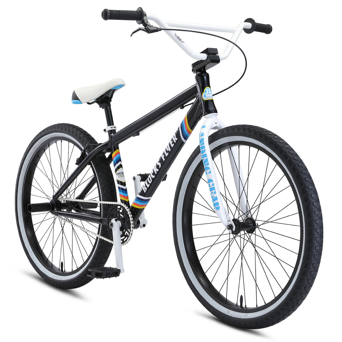 SE Blocks Flyer 26inch BMX Freestyle BikeBlack Sparkle J&R Bicycles
