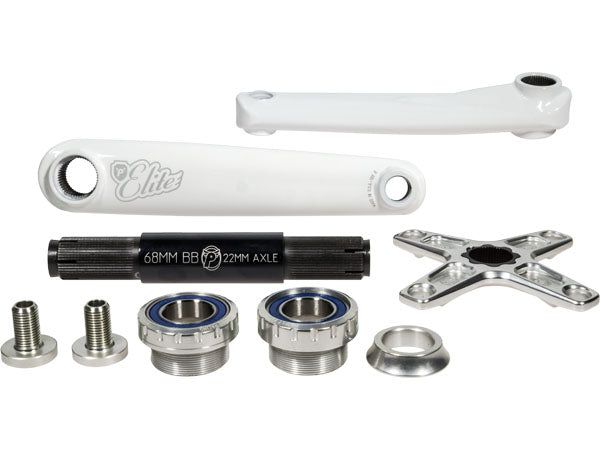 white bmx cranks