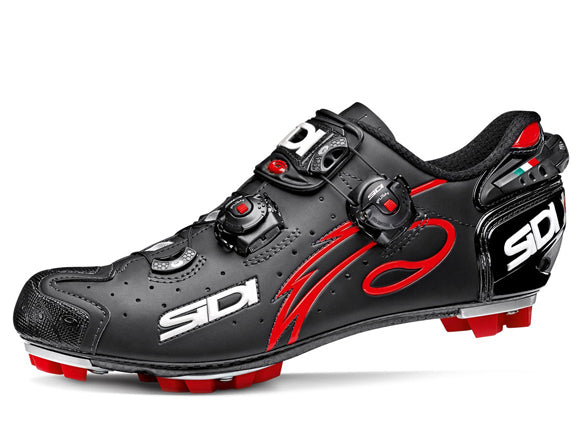 Moderator Altijd strategie Sidi Drako Clipless Shoes - Matte Black/Red at J&R Bicycles — J&R Bicycles,  Inc.