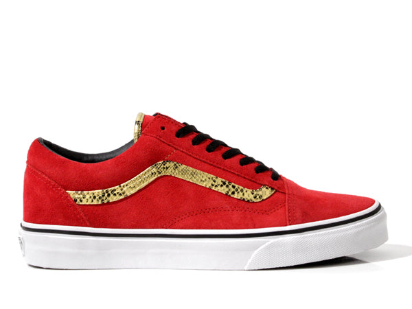 all red vans with gold