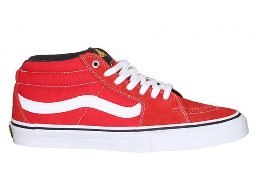 vans sk8 mid red