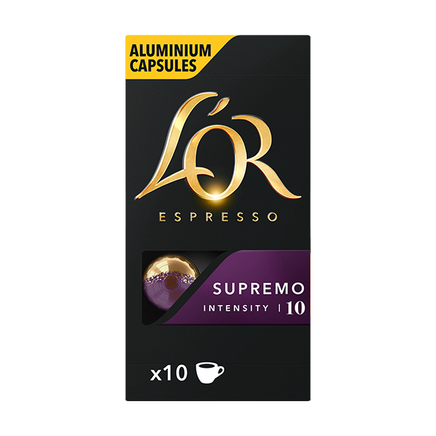 Cápsulas de café LOR Espresso Onyx con 10 pzas