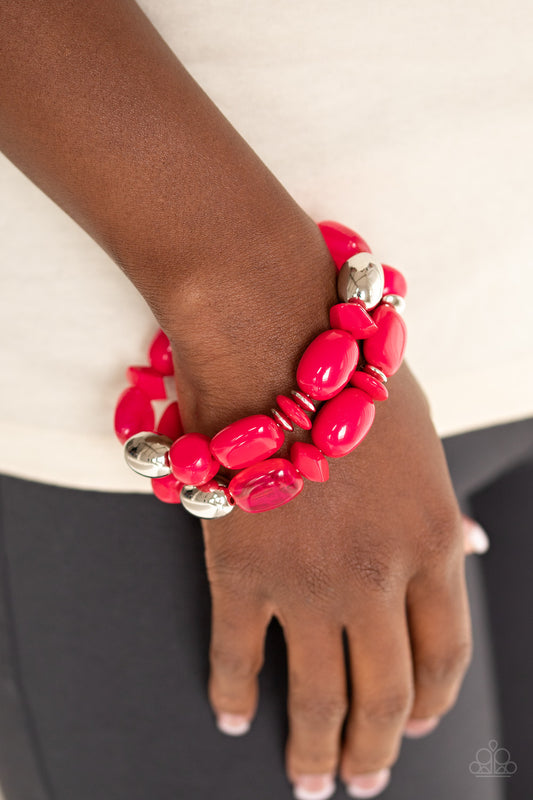 Rock Candy Bracelets Shades of Pink / Express Yourself Lock Grateful