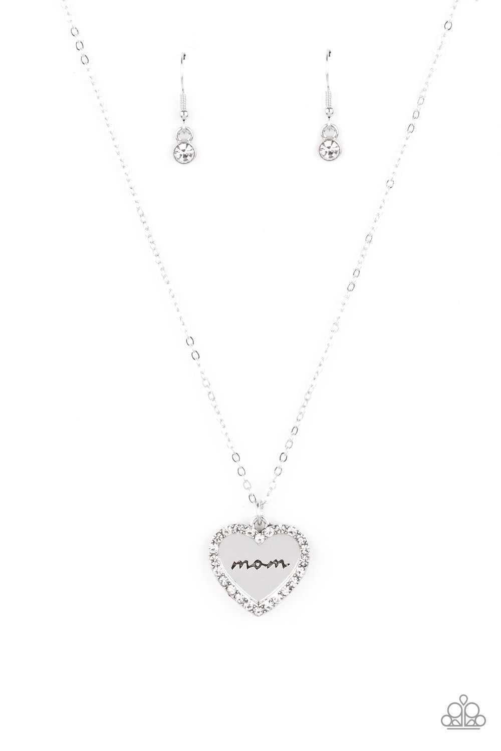 Paparazzi ♥ FILIGREE Your Heart With Love - Silver ♥ Necklace 