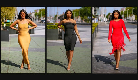 Embrace your killer curves with SFL Bandage Dress