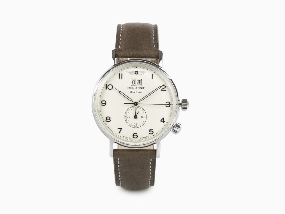Iron Annie Amazonas Impression Quartz Watch, Beige, 41 mm, Date, 5934- -  Iguana Sell UK
