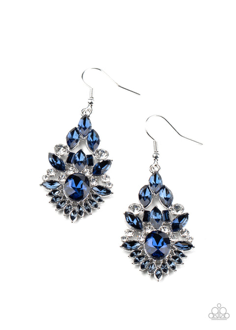 Castle Chateau - blue - Paparazzi earrings