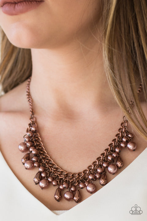 Gilded Guide - Copper - Paparazzi Necklace
