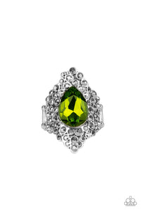 Green,Ring Wide Back,Hollywood Heiress Green ✧ Ring