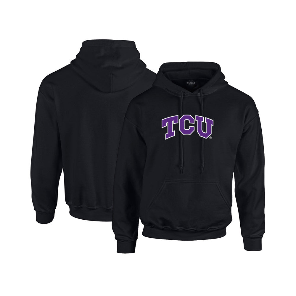 Venley NCAA TCU Horned Frogs RYLTCU06 Mens / Womens Boyfriend Fit Hoodie Sweatshirt