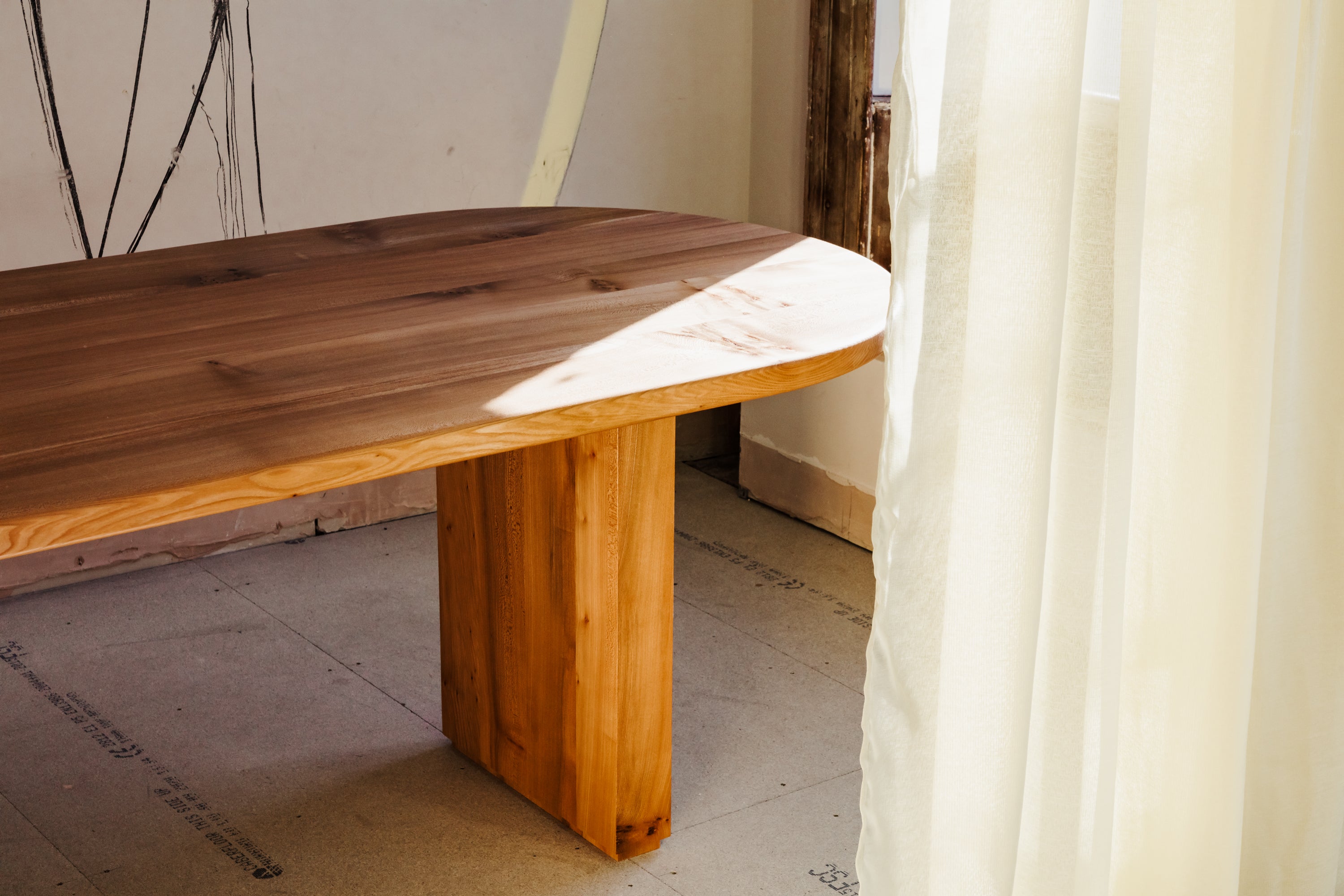 Soft Curves and the rich natural tones of English Elm