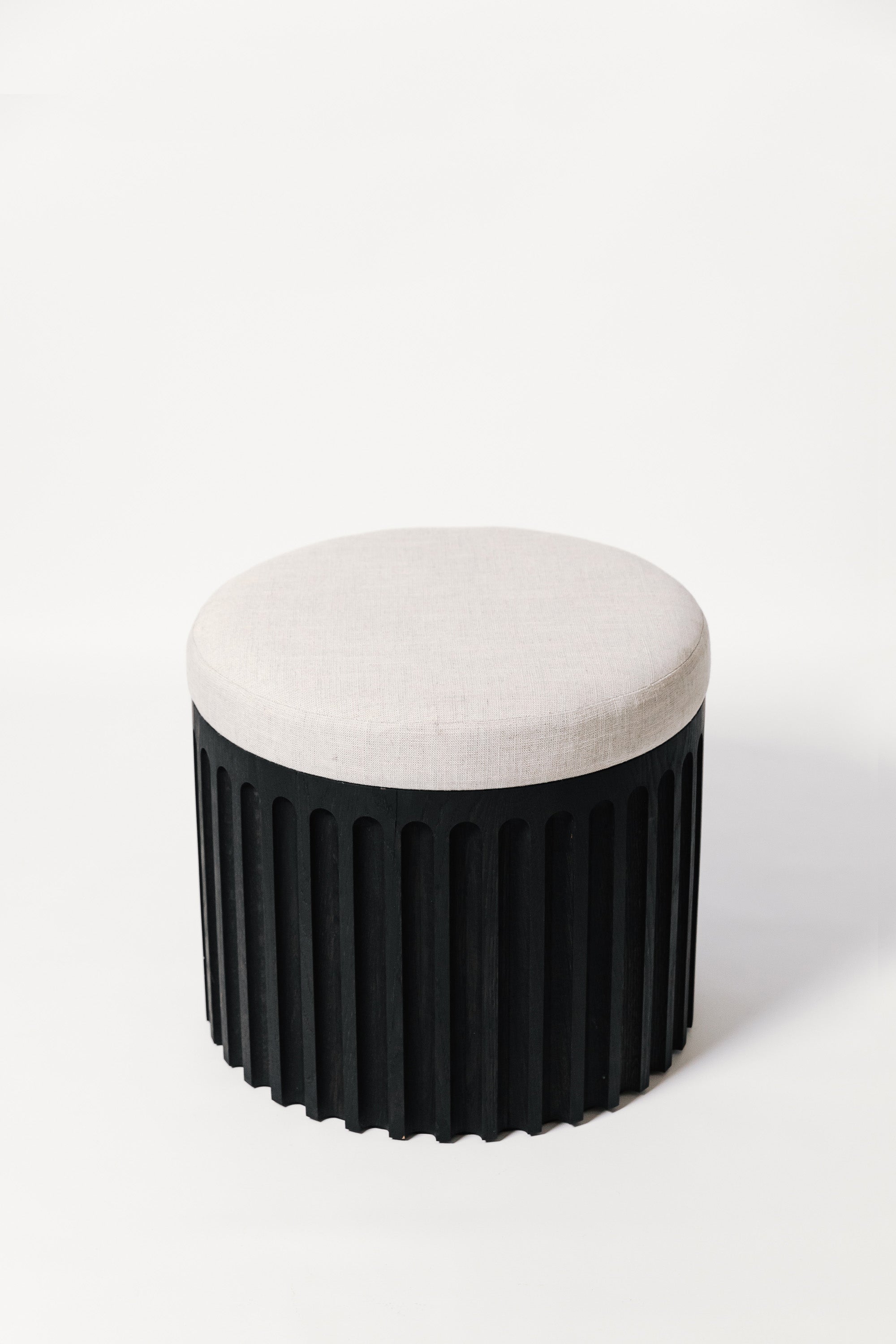Fluted Footstool (550) — Galvin Brothers