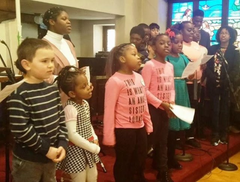 children in worship