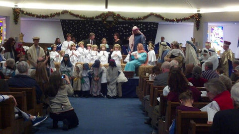 intergenerational Christmas pageant