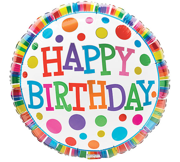 Happy Birthday Mylar Balloon – Nancy's Corner Gift Baskets