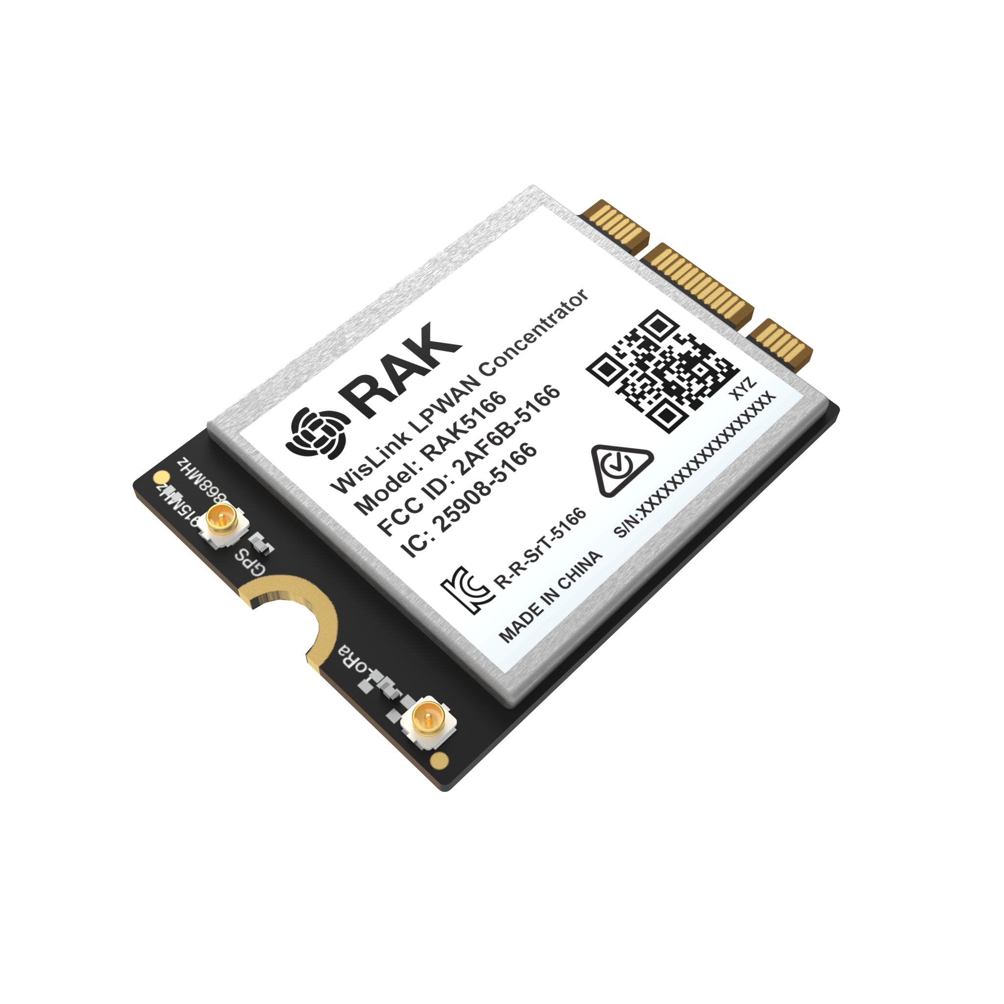 RAK5166/RAK5167 Concentrator Module: M.2 Form Factor Innovation for LoRaWAN® Applications ,SX1303 LoRa Core (USB, GPS, LBT)  | RAK5166 / RAK5167 - Image 4