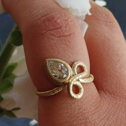 The Promise Ring worn by the designer herself