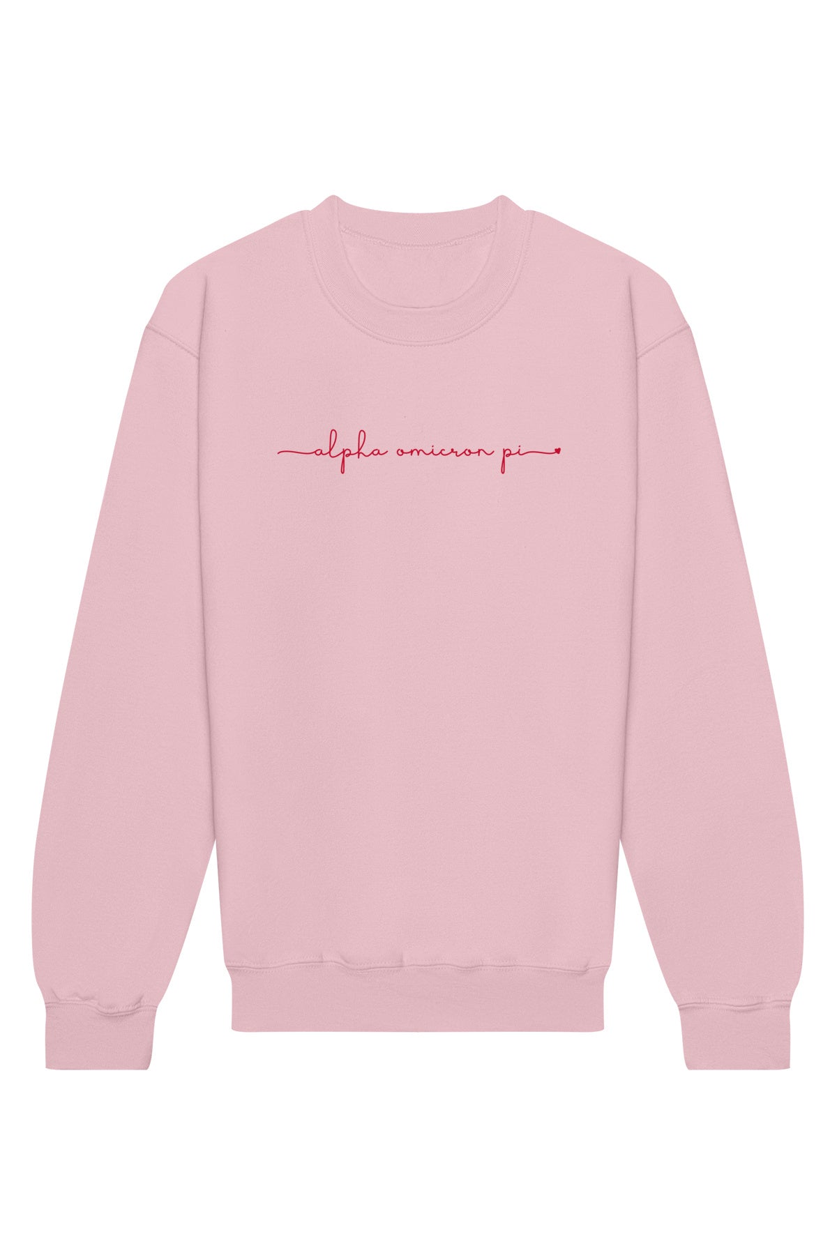 Alpha Omicron Pi New Signature Crewneck Sweatshirt - The Social Life product image