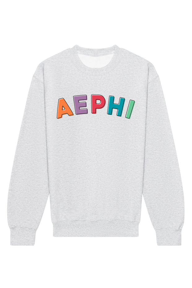 Alpha Epsilon Phi Stencil Crewneck Sweatshirt