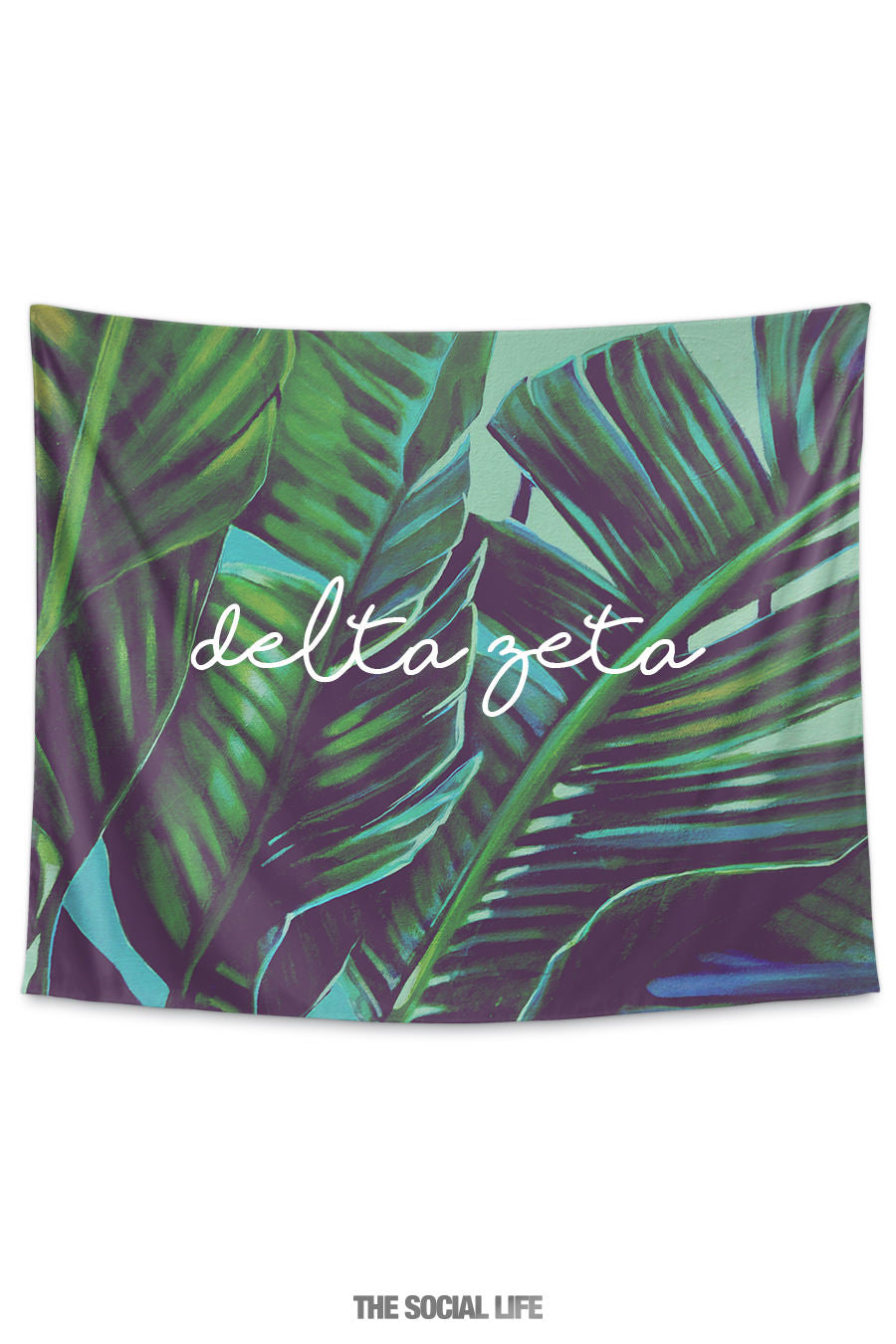 Delta Zeta Painted Palms Tapestry The Social Life