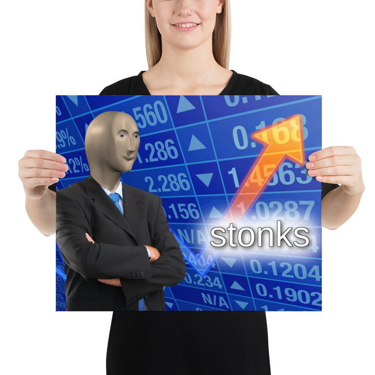  Stonks  Poster The Meme  Store