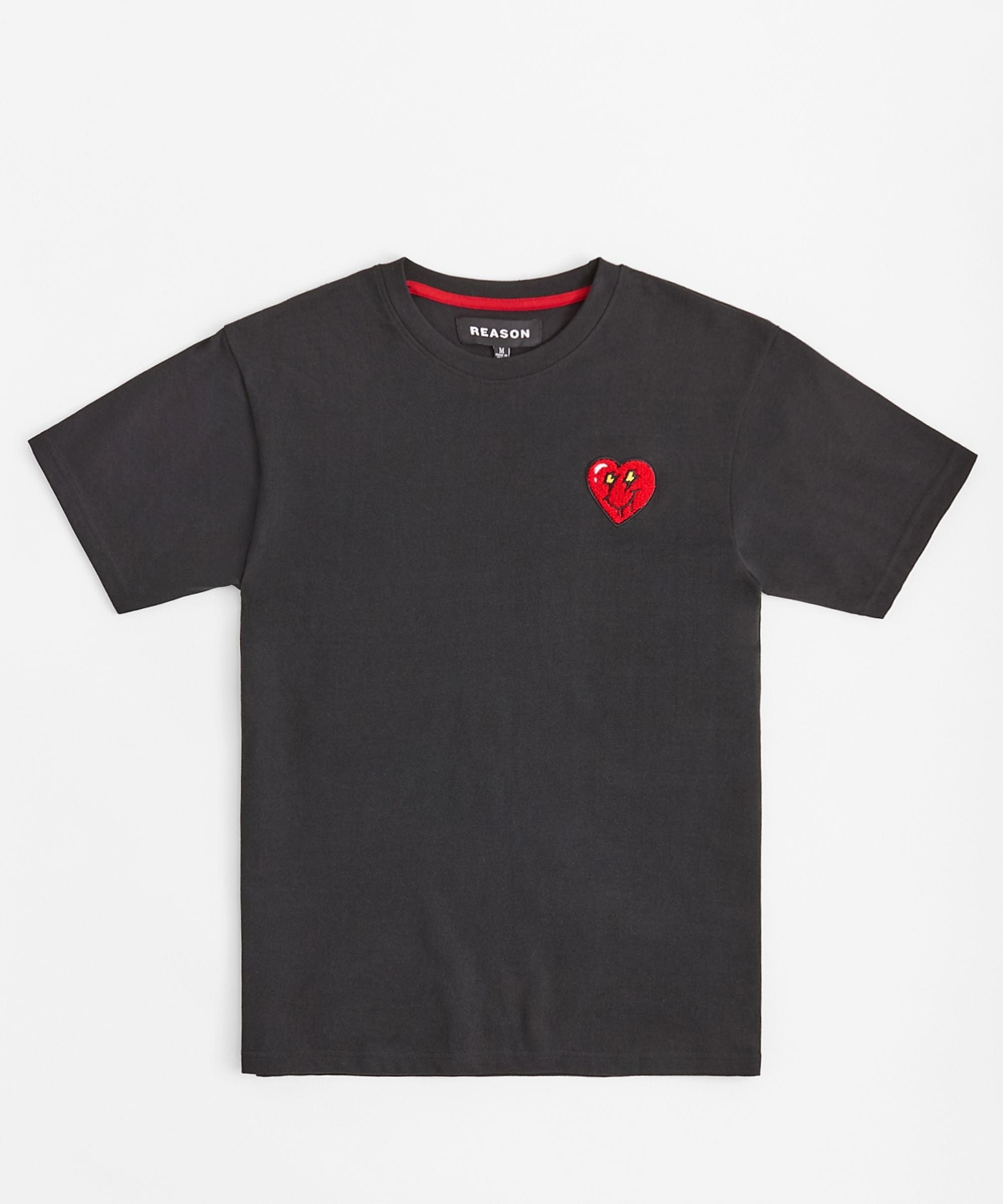 Lil Heart Short Sleeve Tee - Black