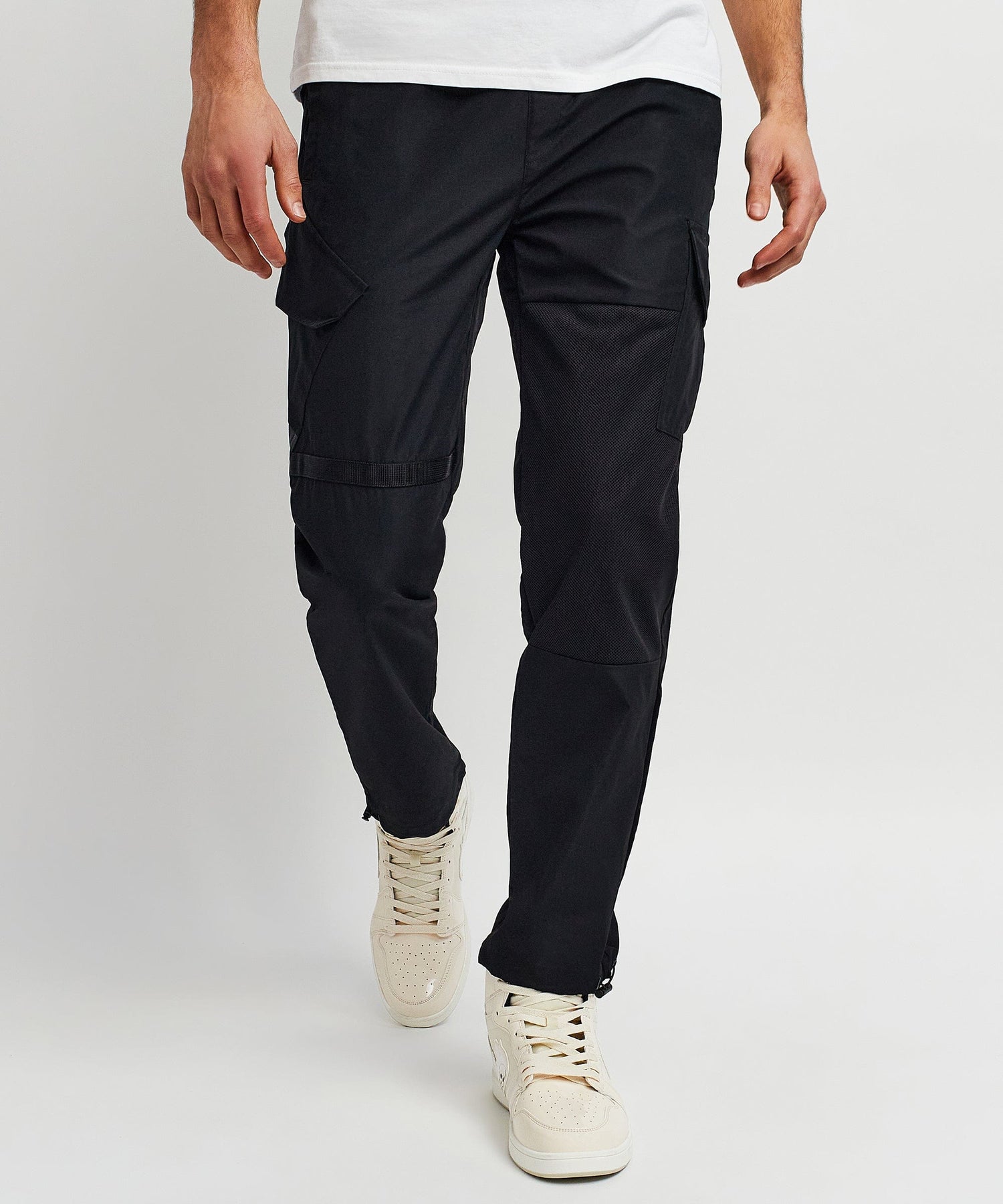 Utility Black Slim Cargo Pants