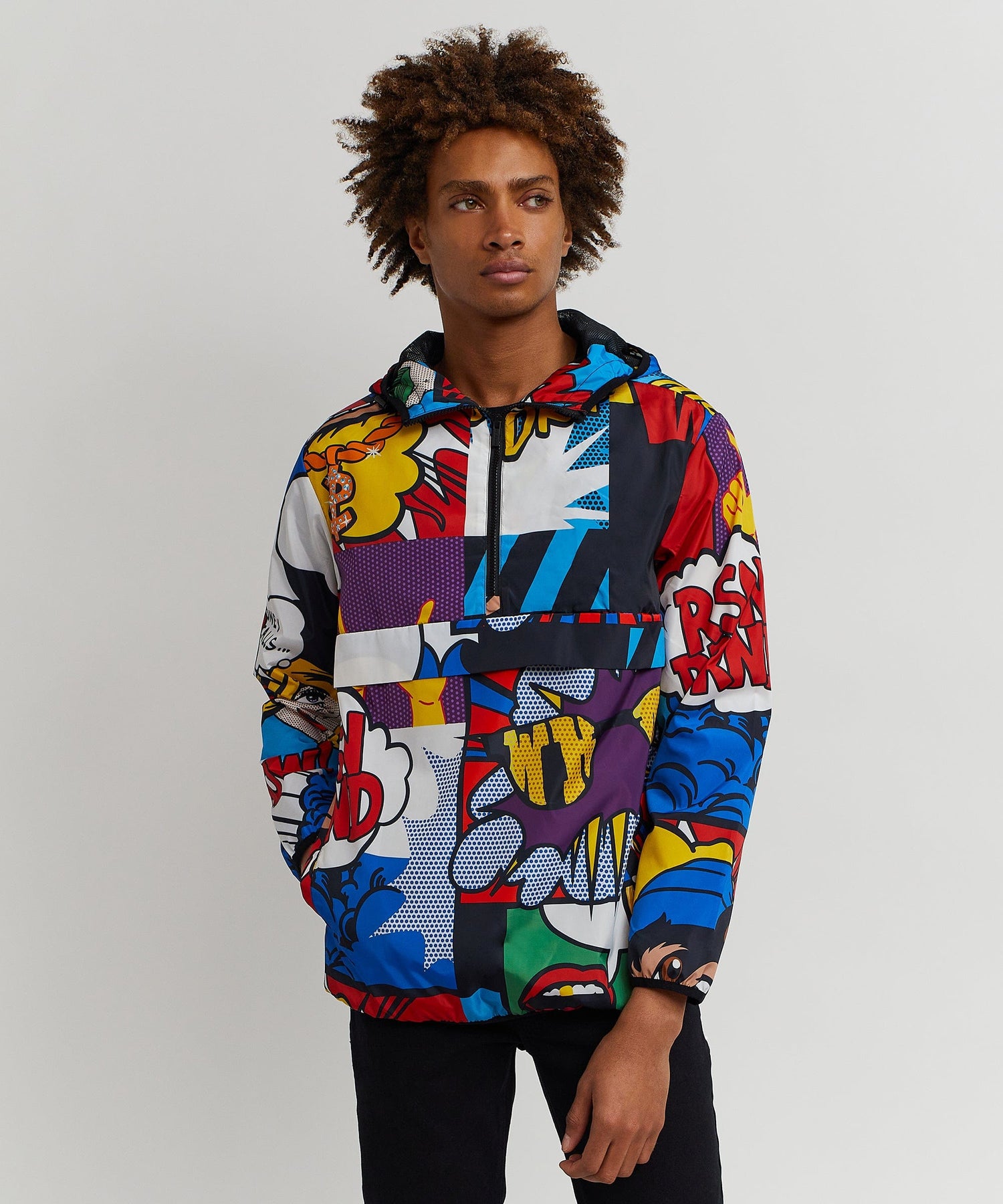 Relax Half-Zip Allover Print Anorak – Reason Clothing