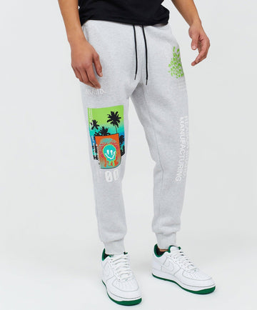 MEN'S REASON MONOGRAM TRACK PANTS Q8-95