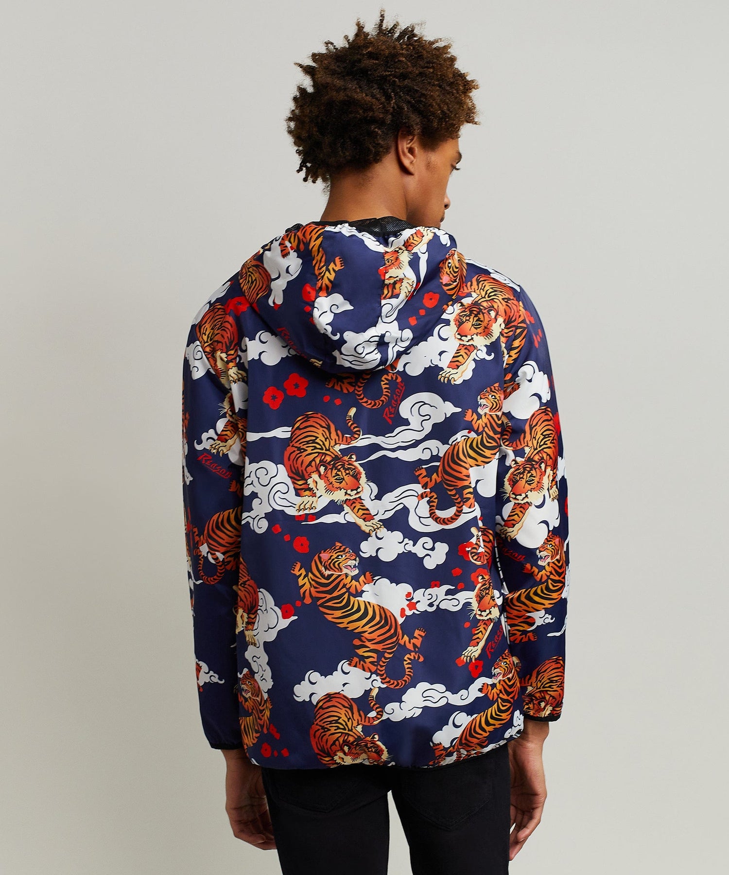 Medusa Gold Chain Print Half-Zip Anorak – Reason Clothing