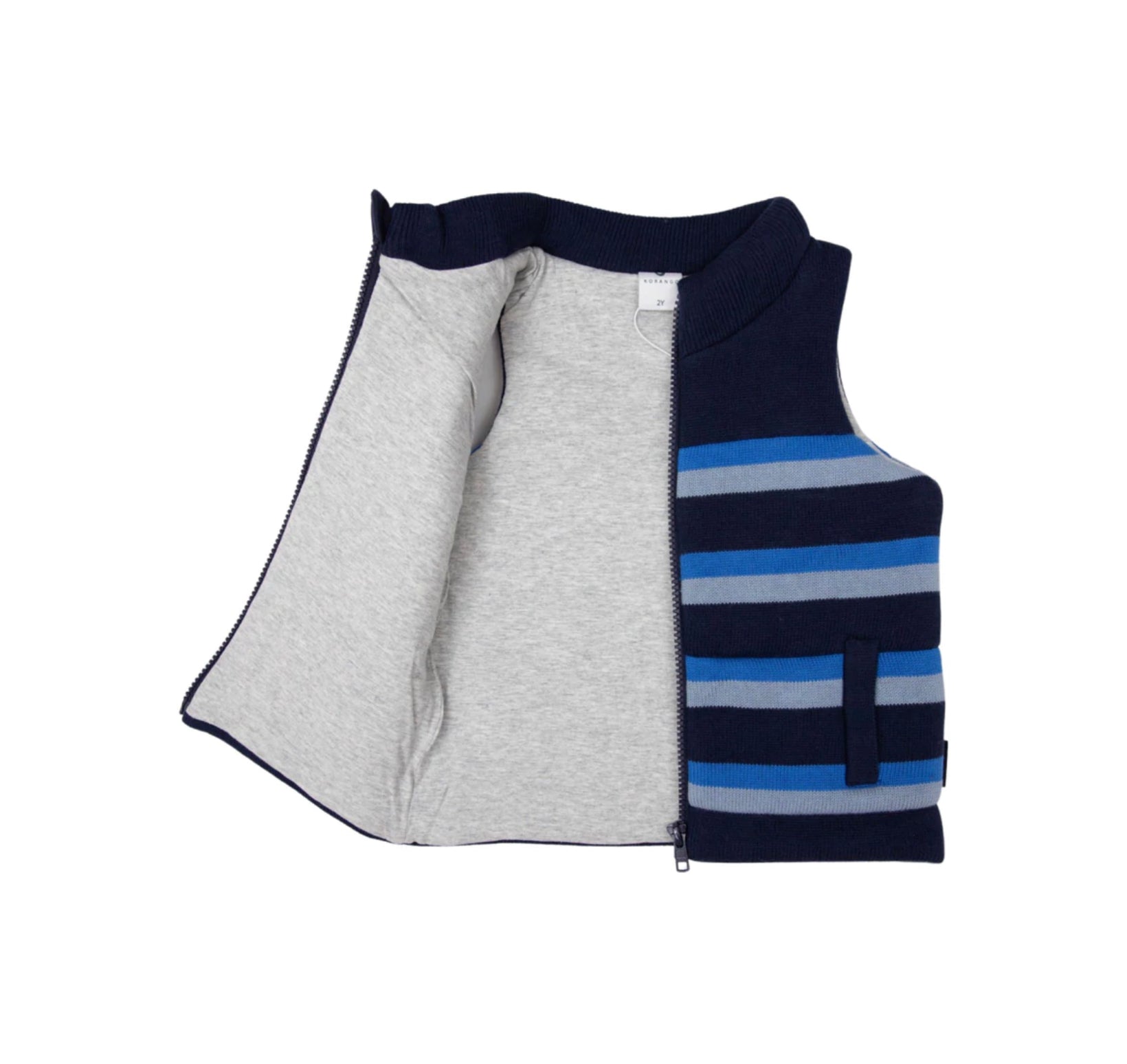 Padded Knit Vest - Navy - Charli and Lenni Children's Boutique