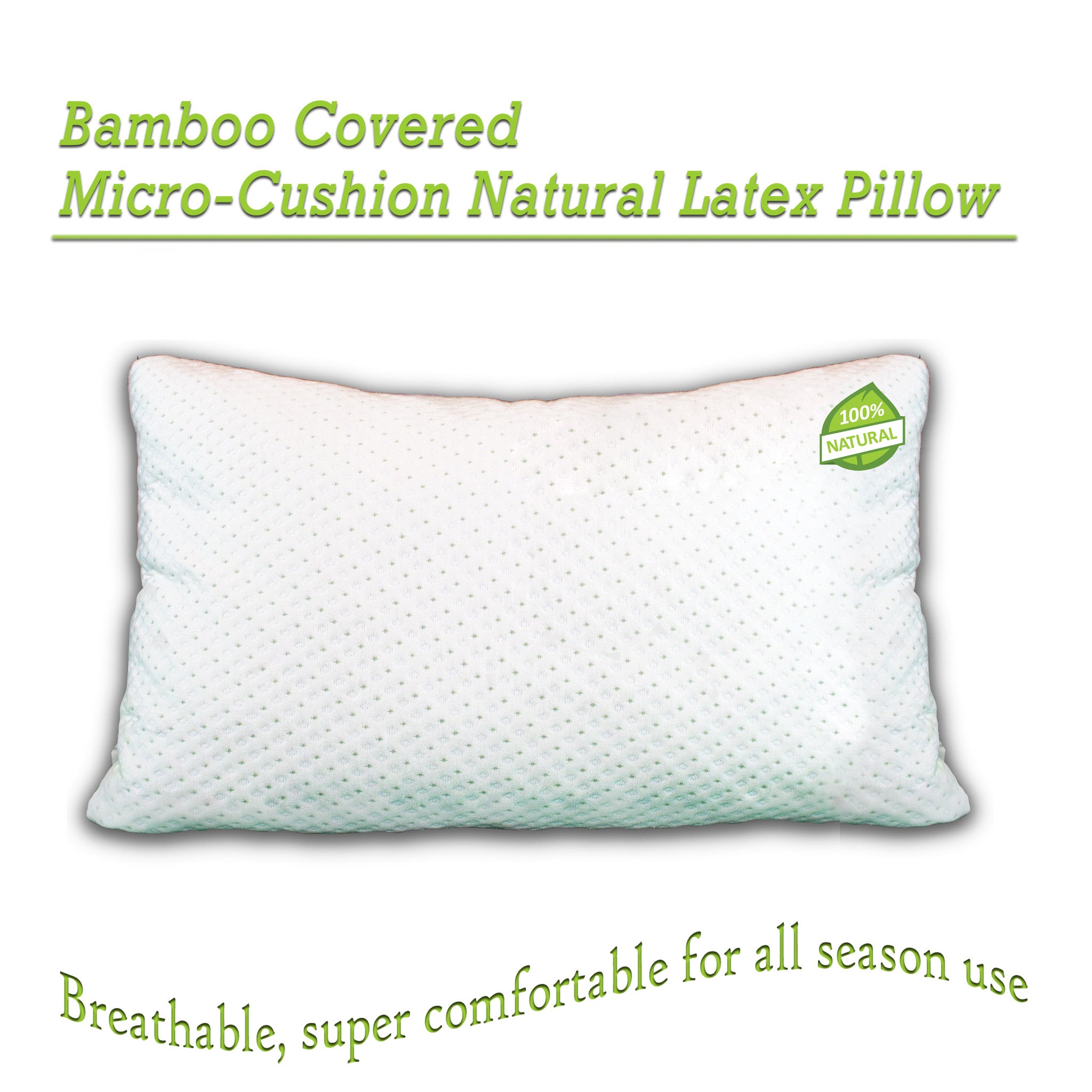 Shredded Latex Pillow with Soft Bamboo 