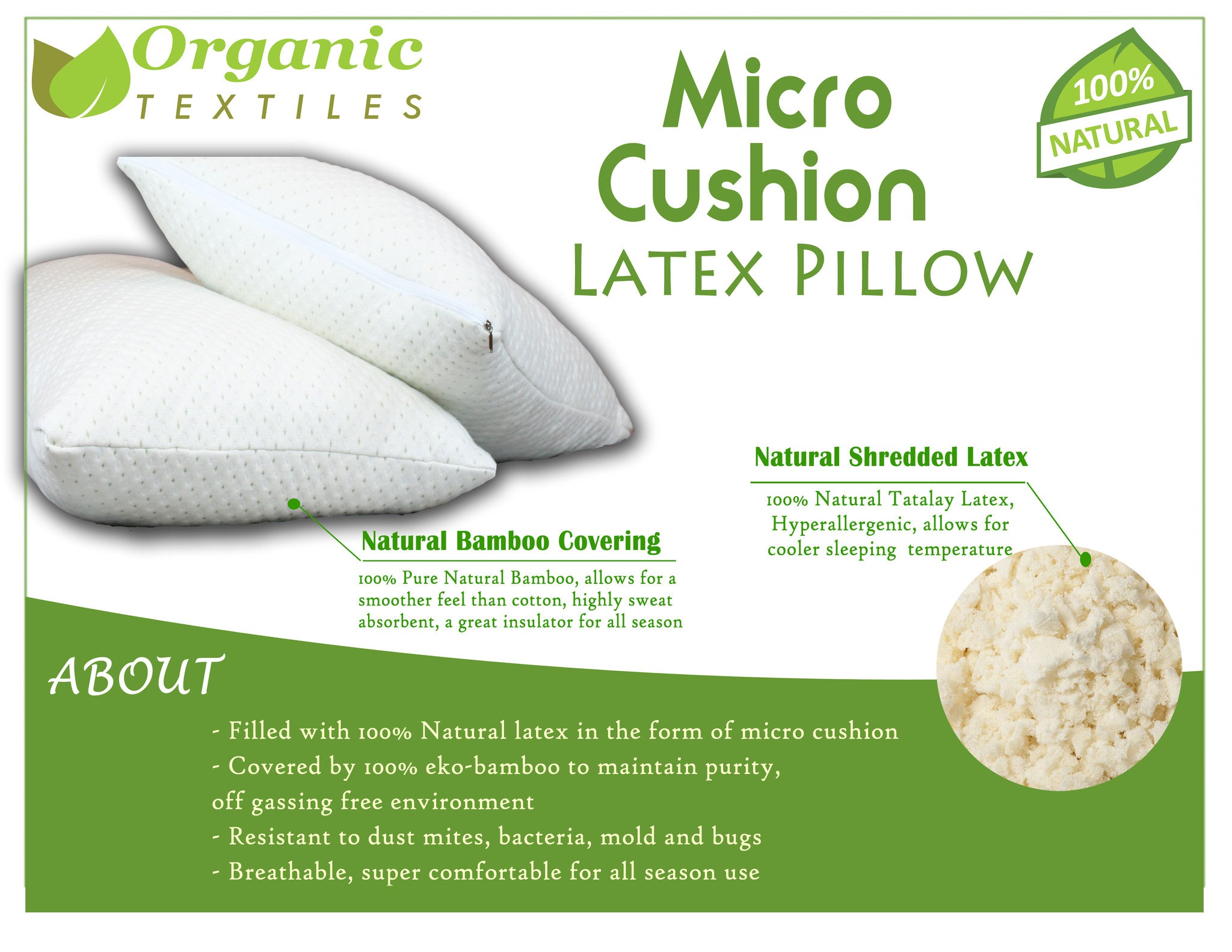 best shredded latex pillow
