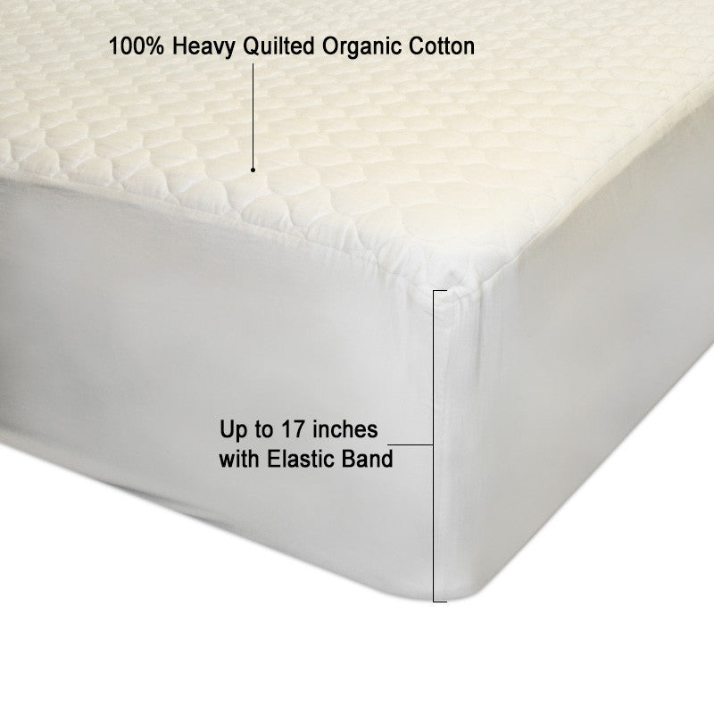 all cotton mattress pad queen