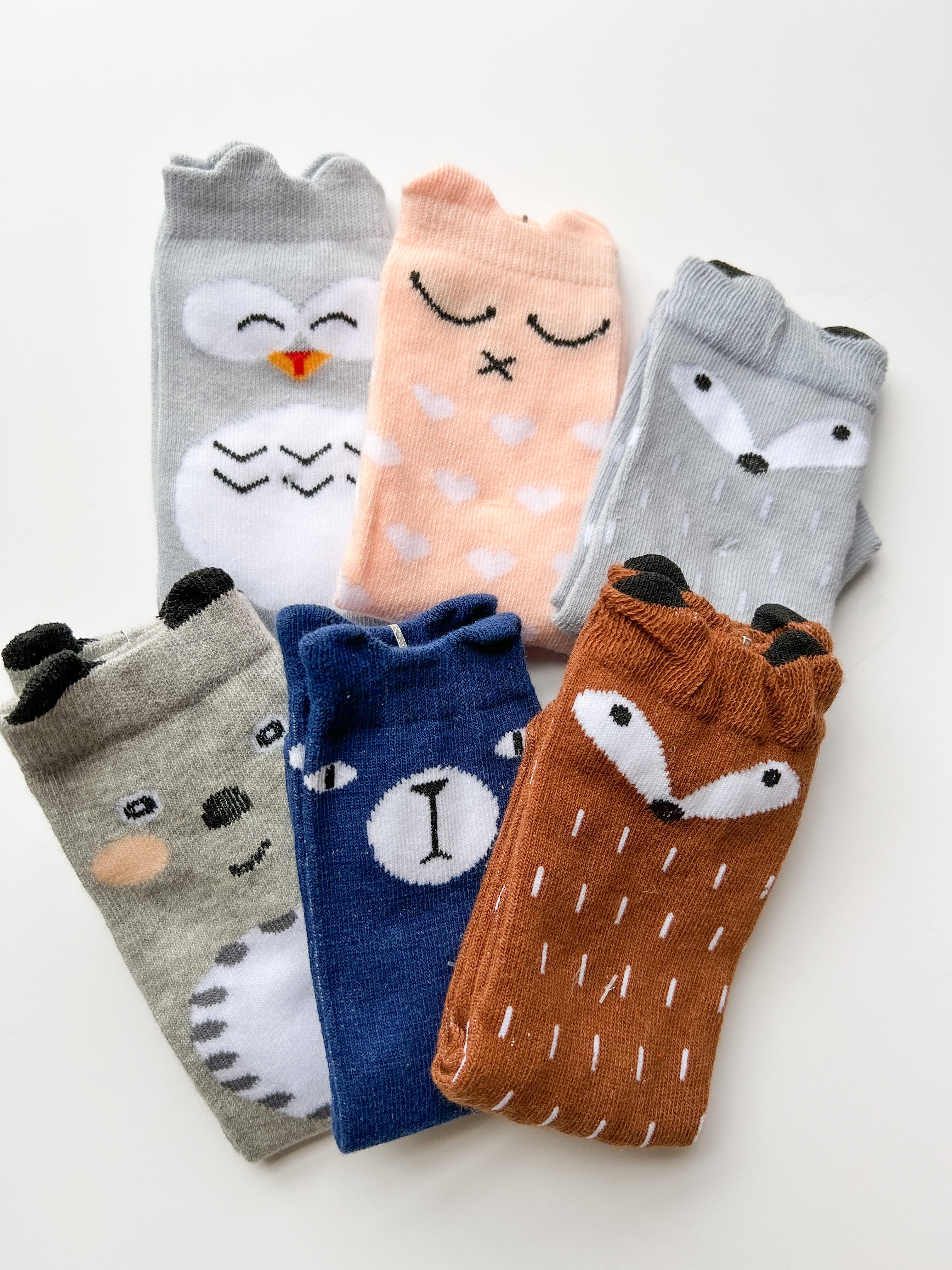 Baby/Kids Knee High Socks- Tube Socks Animals – Vaalbara