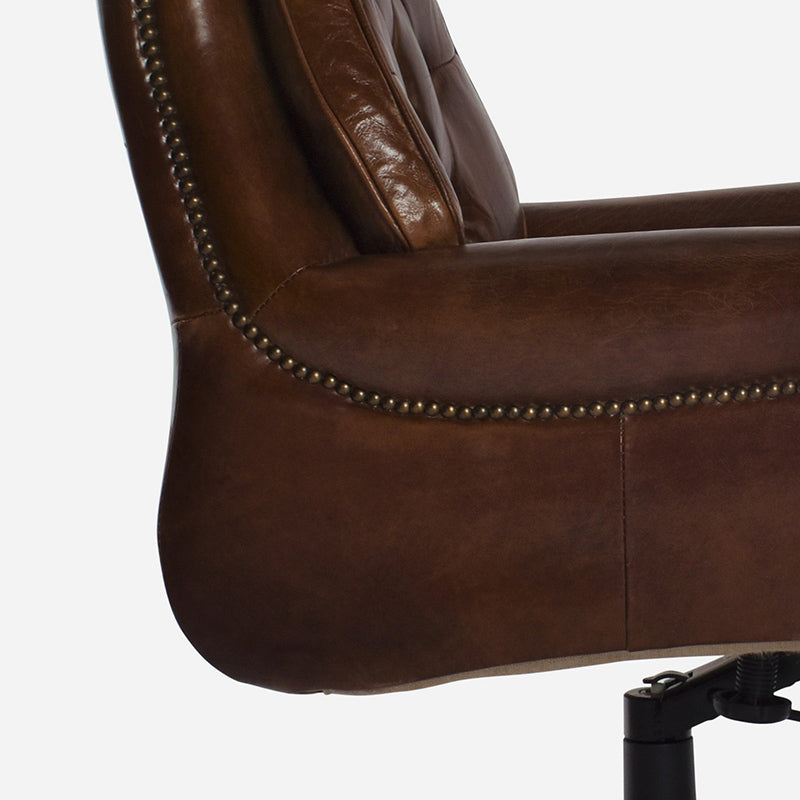 Columbus Desk Chair in Aged Leather 3