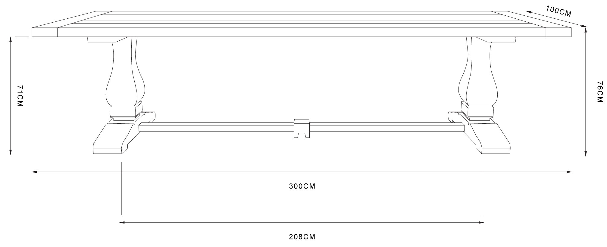 extension table drawing