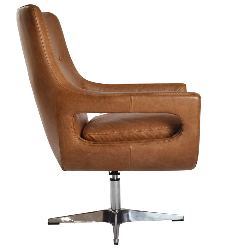 mid century swivel club chair