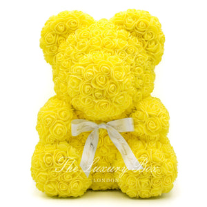 roses made into a teddy bear