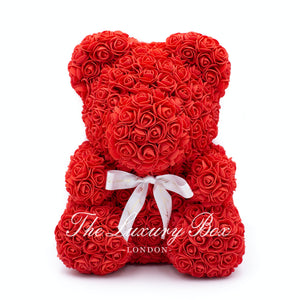 the luxury box rose bear