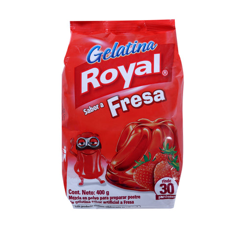 Gelatina Royal sabor a Fresa Gelatin powder mix Strawberry 400gr