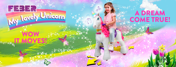 Feber My Lovely Unicorn 12V μπαταρία Ride-On