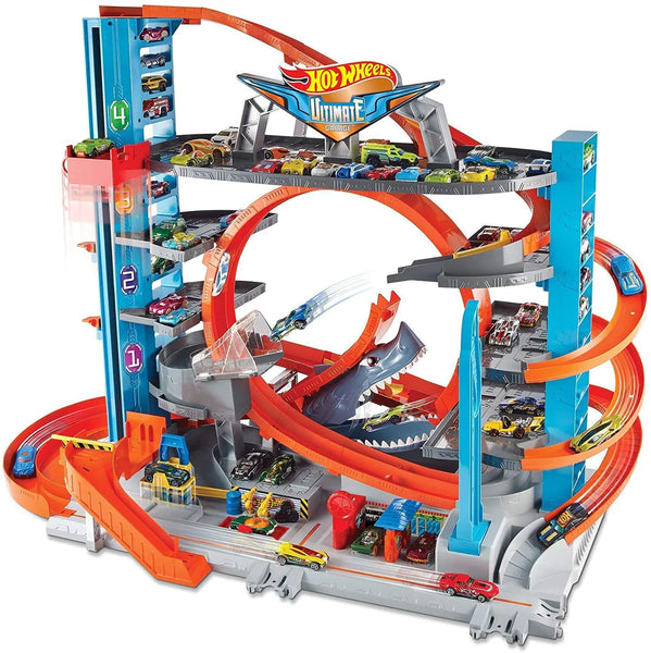 Hot Wheels City Garage with Loops and Shark