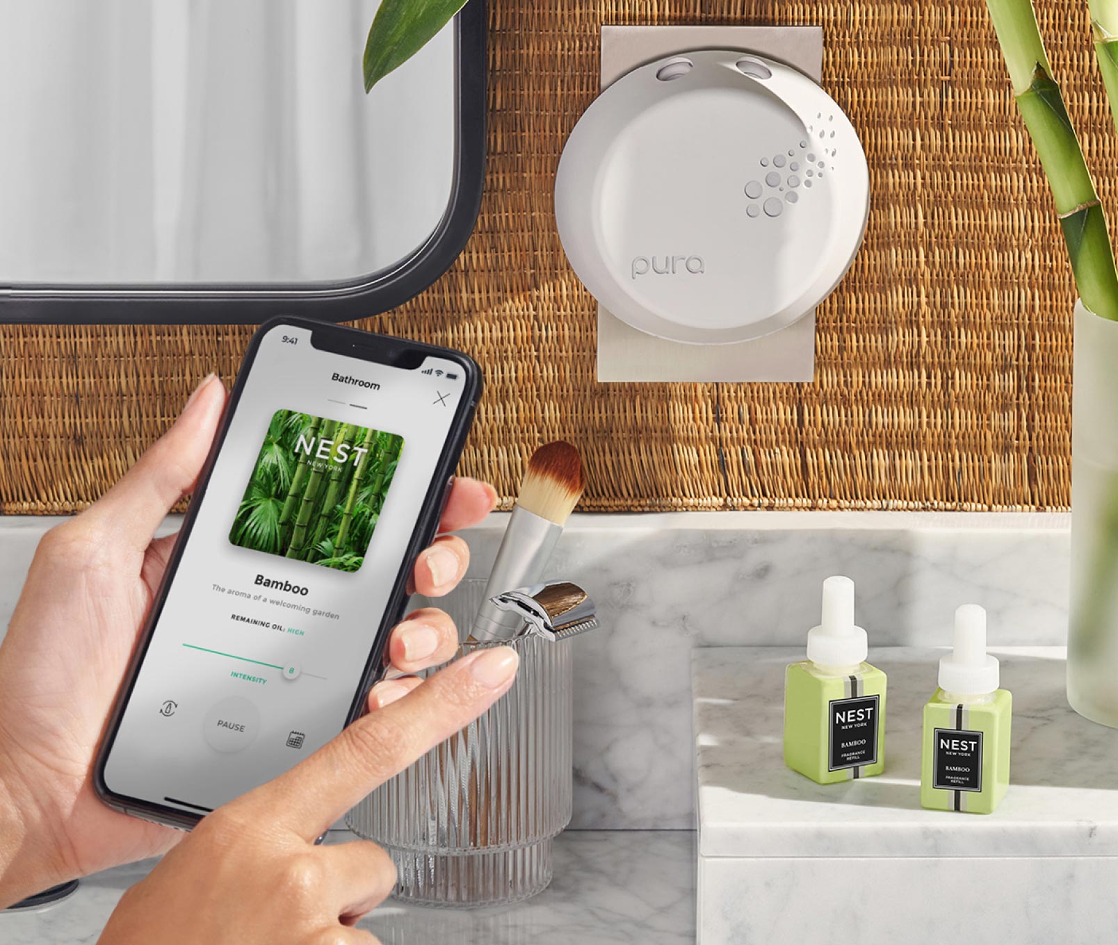  Thymes Frasier Fir Pura Smart Home Plug-in Diffuser Refills -  Pack of 2 : Health & Household