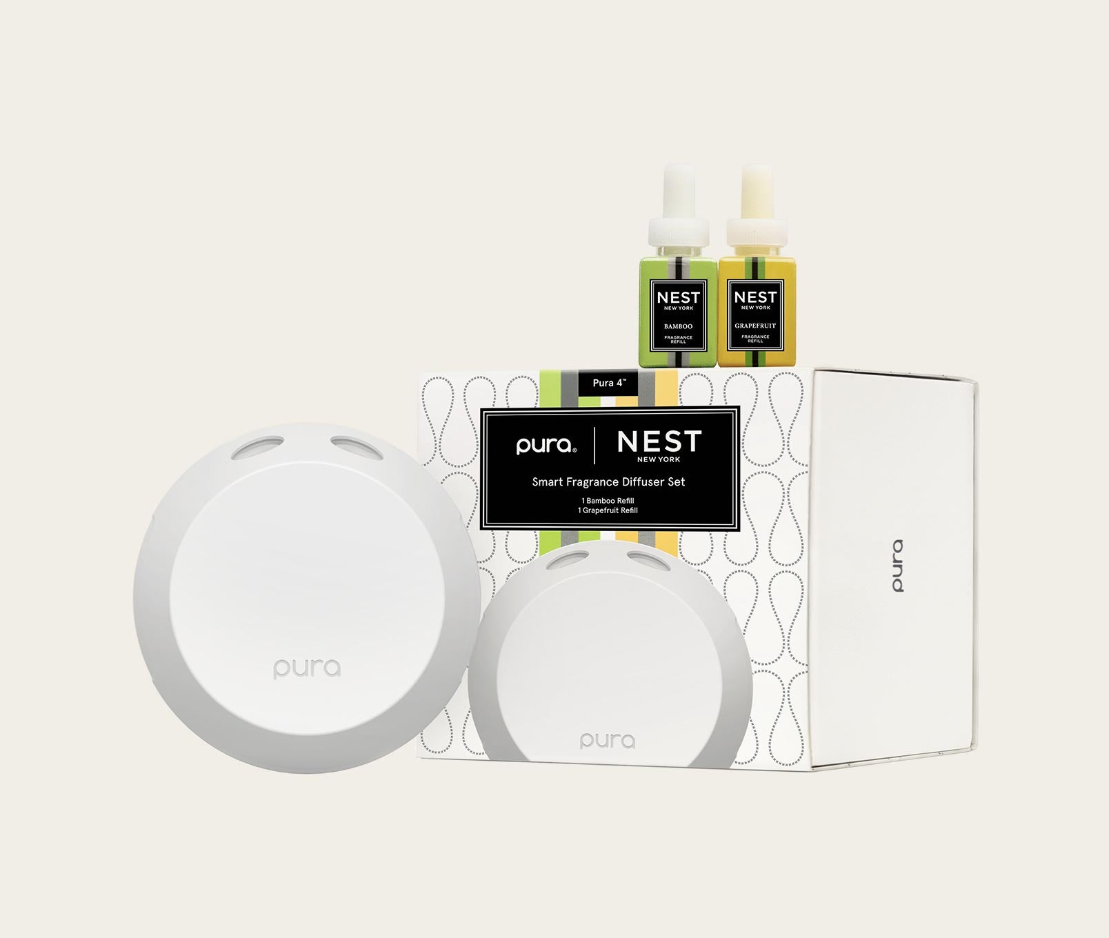 NEST x Pura 4™ Smart Fragrance Diffuser Set